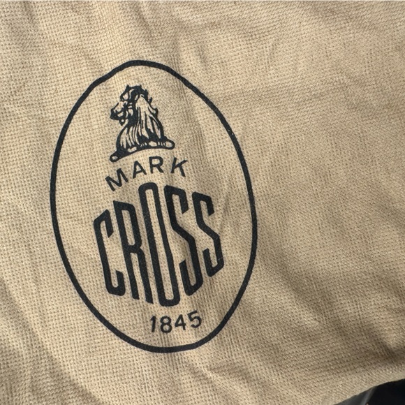 Vintage pristine condition Mark Cross leather purse green with black leather - Picture 2 of 7